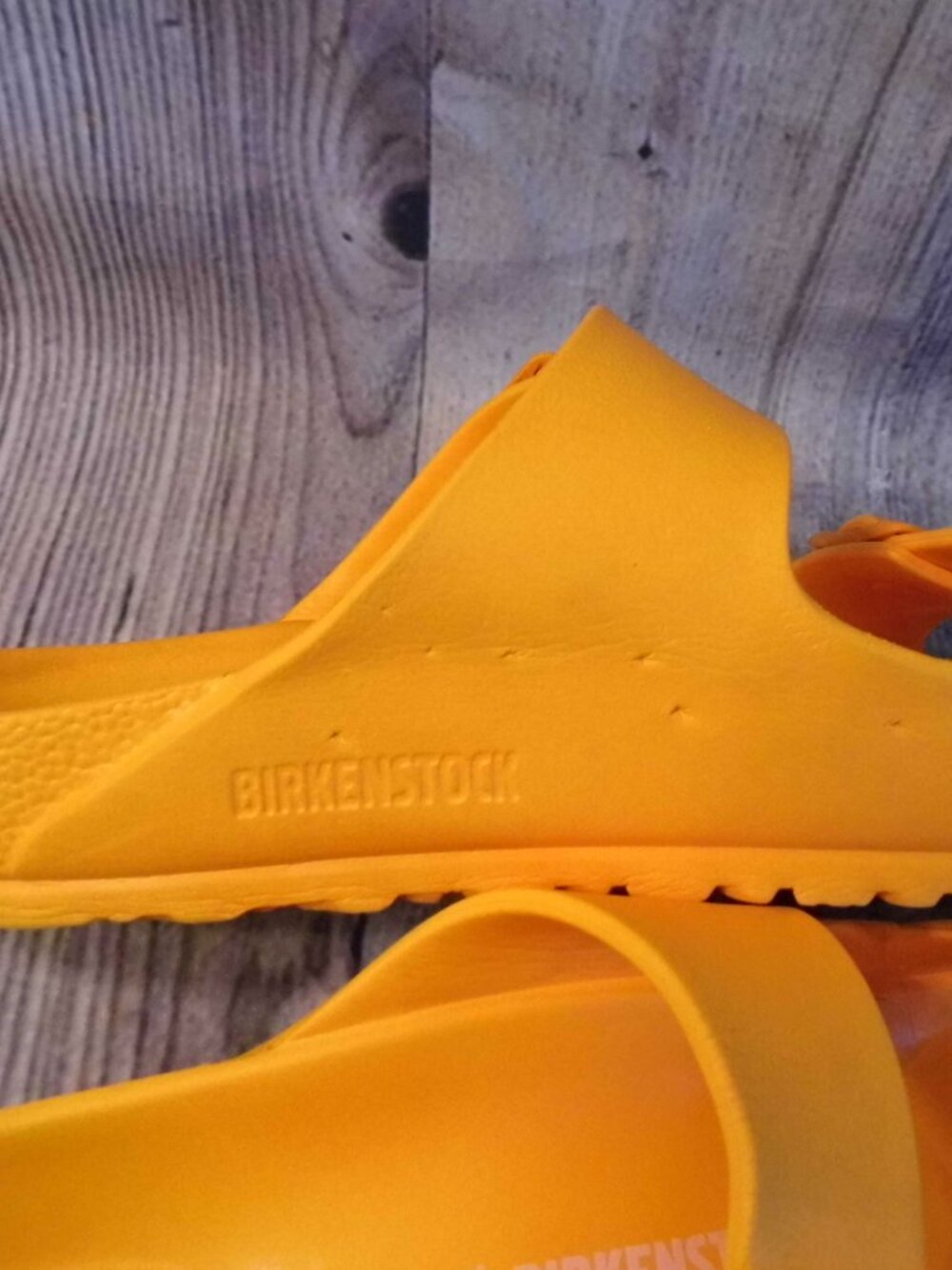BIRKENSTOCK Arizona EVA Orange Slide Sandals Womens Size 10 (EU 41) - Picture 7 of 9
